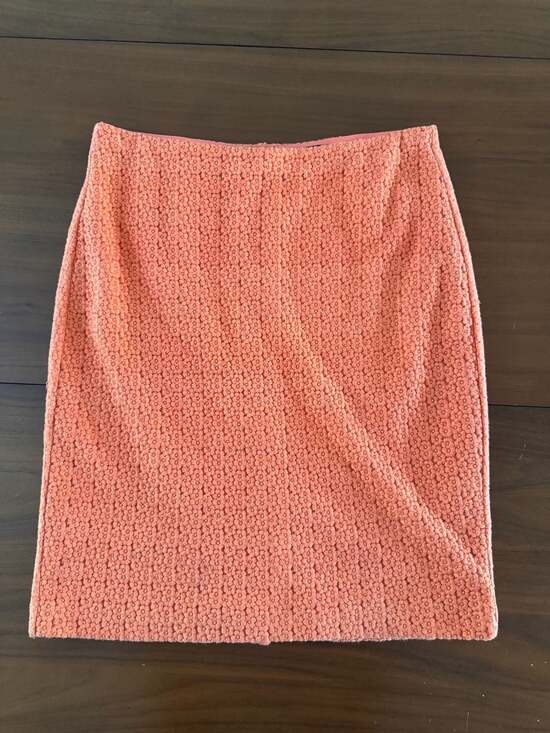 Ann Taylor Dresses & Skirts - Ann Taylor Orange Floral Embroidered Pencil Skirt Size 12